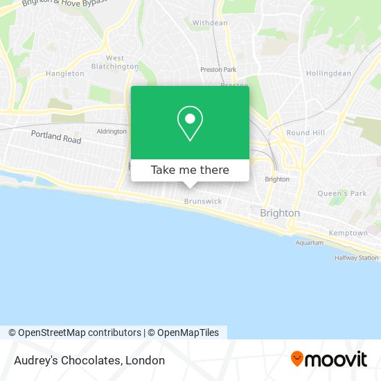Audrey's Chocolates map