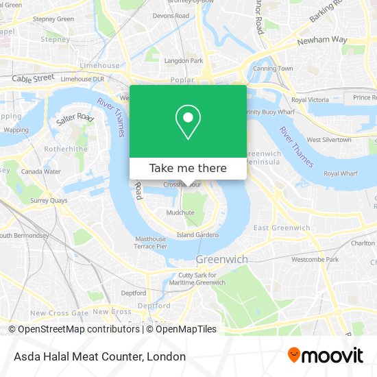 Asda Halal Meat Counter map