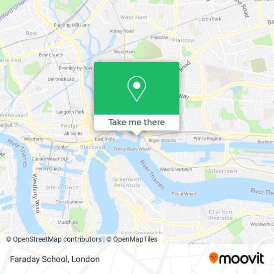 Faraday School map