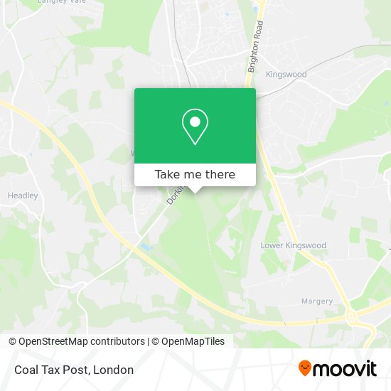 Coal Tax Post map