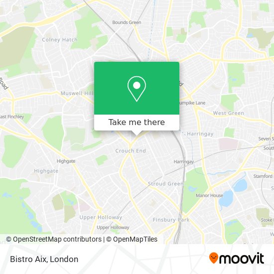 Bistro Aix map