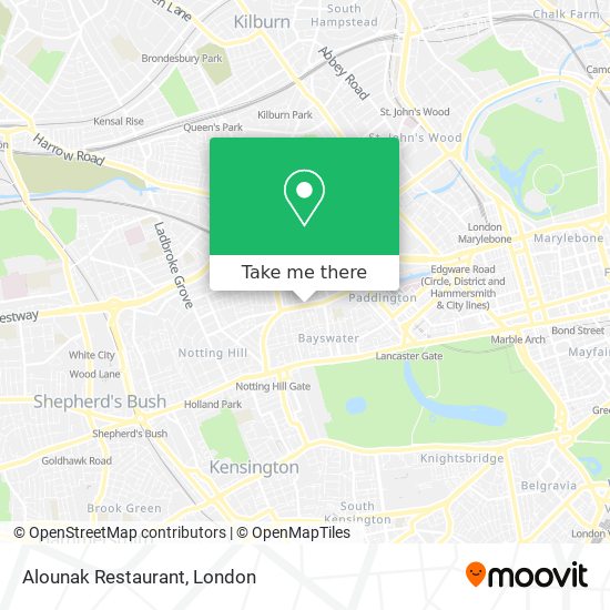 Alounak Restaurant map