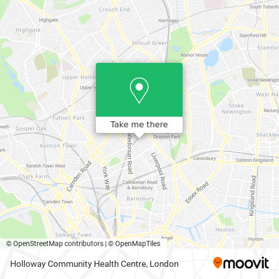 Holloway Community Health Centre map