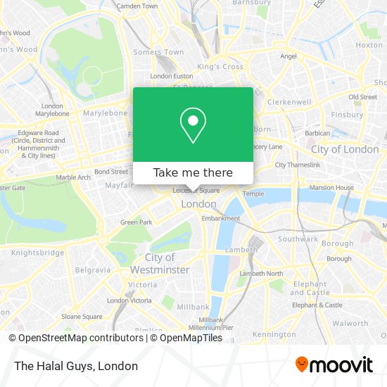 The Halal Guys map