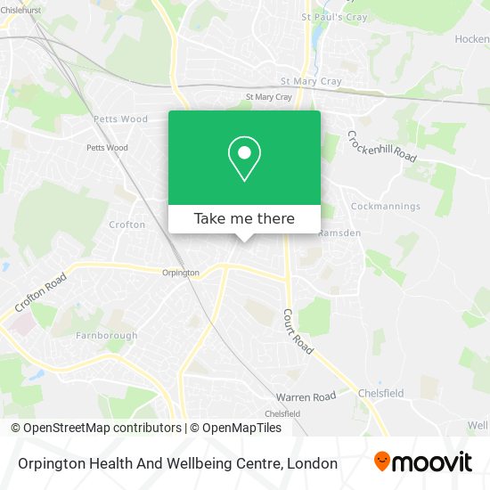 Orpington Health And Wellbeing Centre map