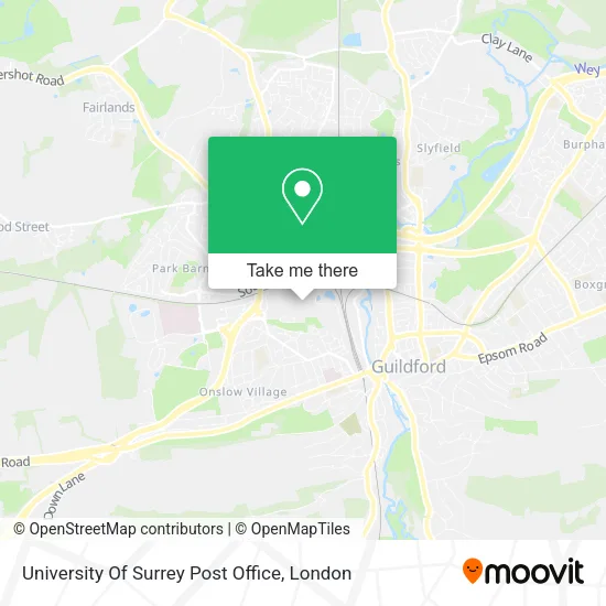 University Of Surrey Post Office map