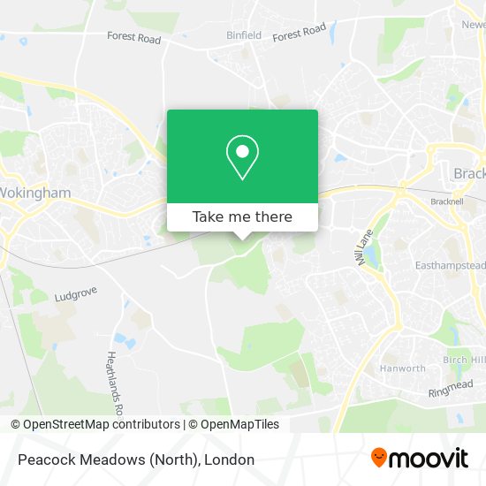 Peacock Meadows (North) map