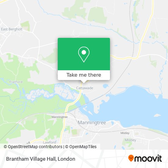 Brantham Village Hall map
