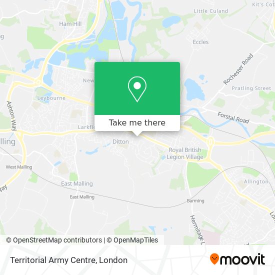 Territorial Army Centre map