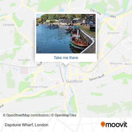 Dapdune Wharf map