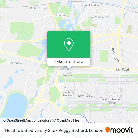 Heathrow Biodiversity Site - Peggy Bedford map