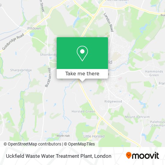 Uckfield Waste Water Treatment Plant map
