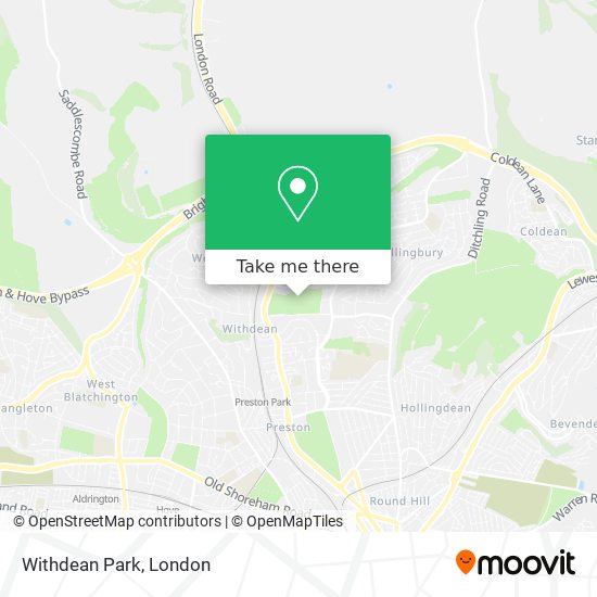 Withdean Park map