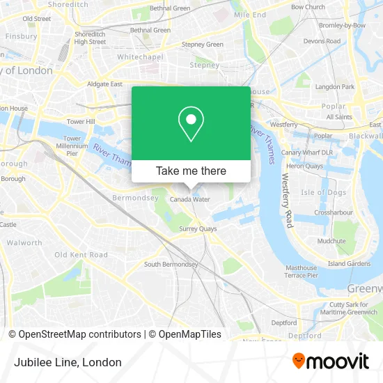 Jubilee Line map