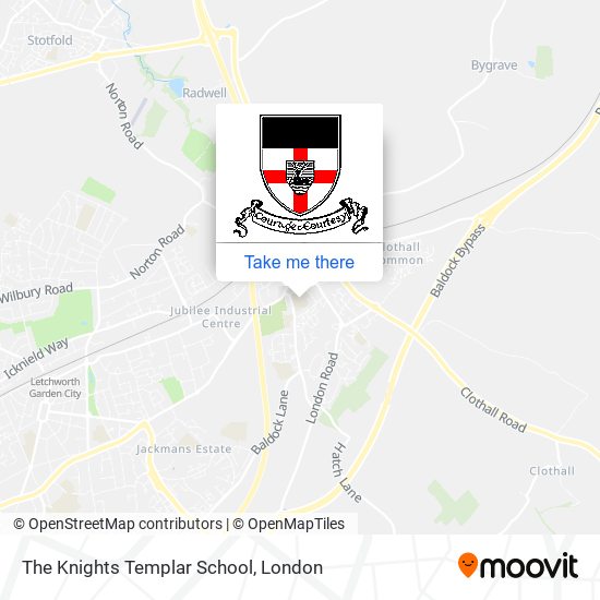 The Knights Templar School map