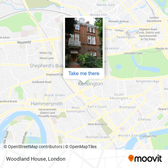 Woodland House map
