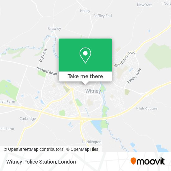 Witney Police Station map