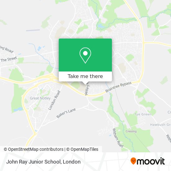 John Ray Junior School map