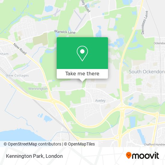 Kennington Park map