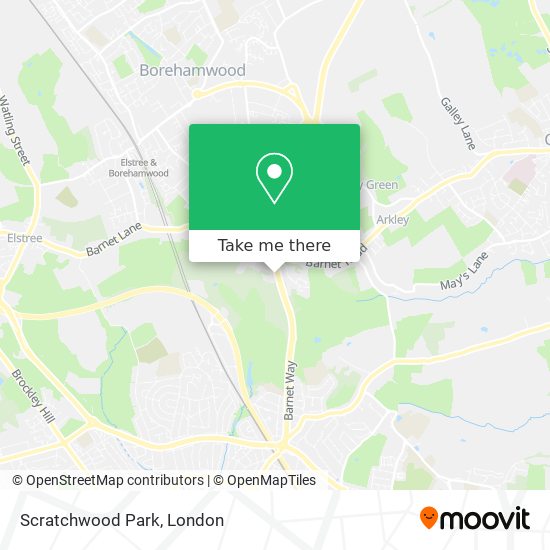 Scratchwood Park map