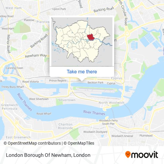 London Borough Of Newham map