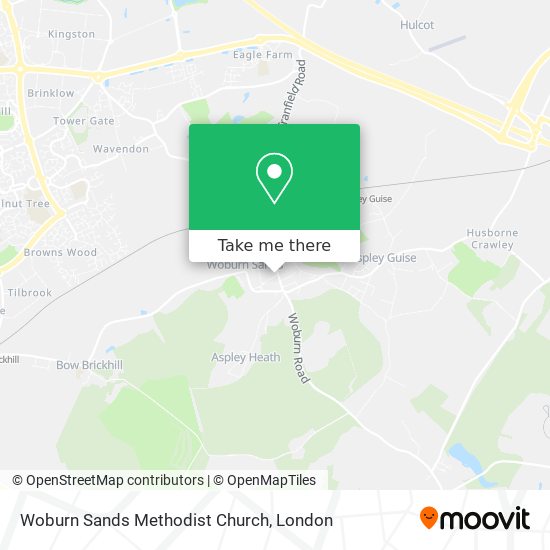 Woburn Sands Methodist Church map