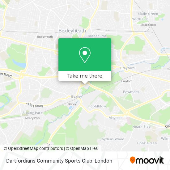 Dartfordians Community Sports Club map