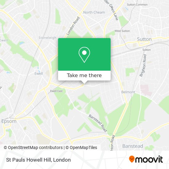 St Pauls Howell Hill map