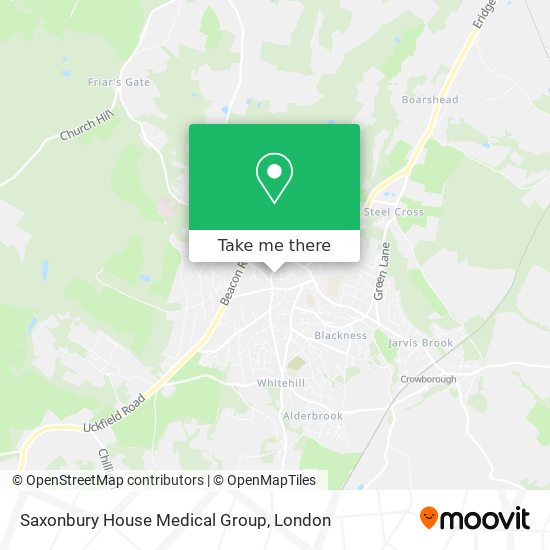 Saxonbury House Medical Group map