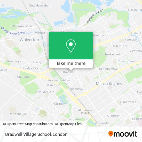 Bradwell Village School map