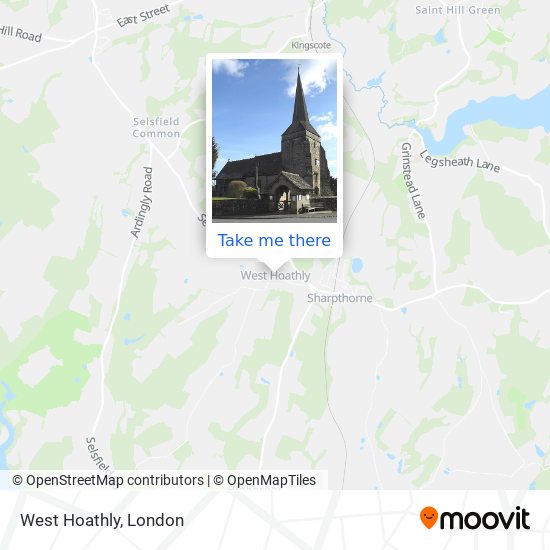 West Hoathly map