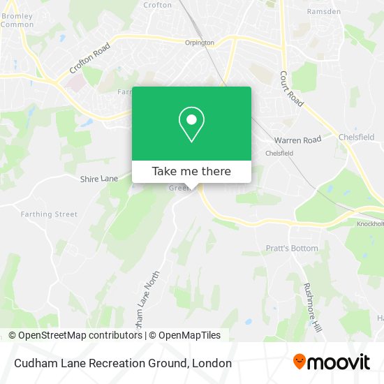 Cudham Lane Recreation Ground map