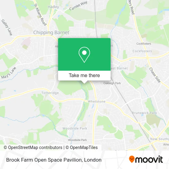 Brook Farm Open Space Pavilion map