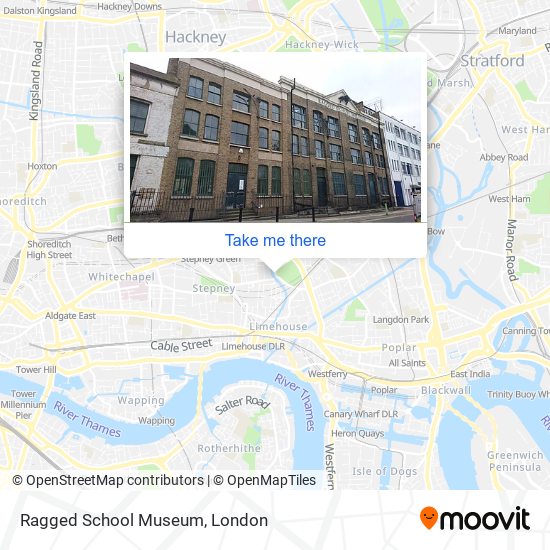 Ragged School Museum map