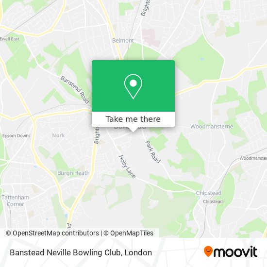 Banstead Neville Bowling Club map