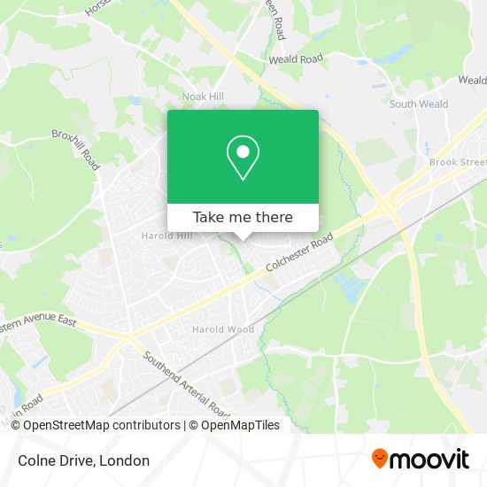 Colne Drive map