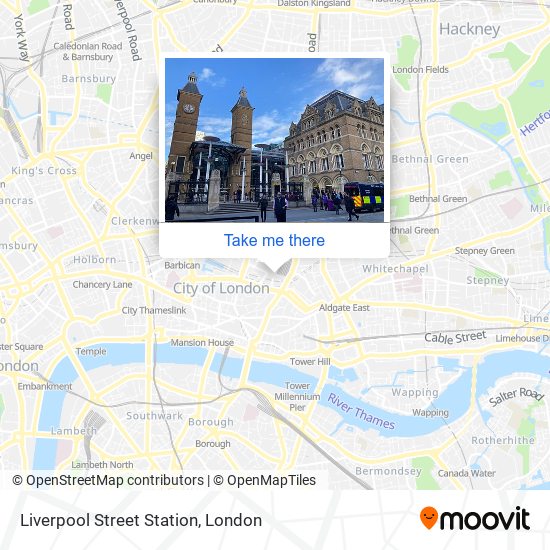 Liverpool Street Station map