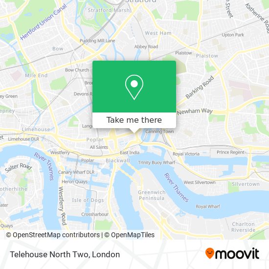 Telehouse North Two map