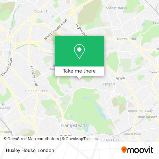 Huxley House map