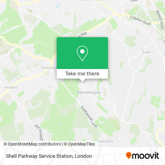 Shell Parkway Service Station map