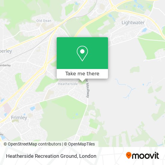 Heatherside Recreation Ground map