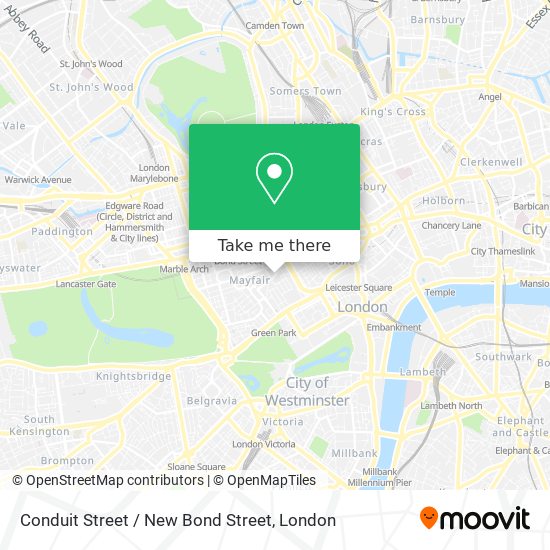 Conduit Street / New Bond Street map