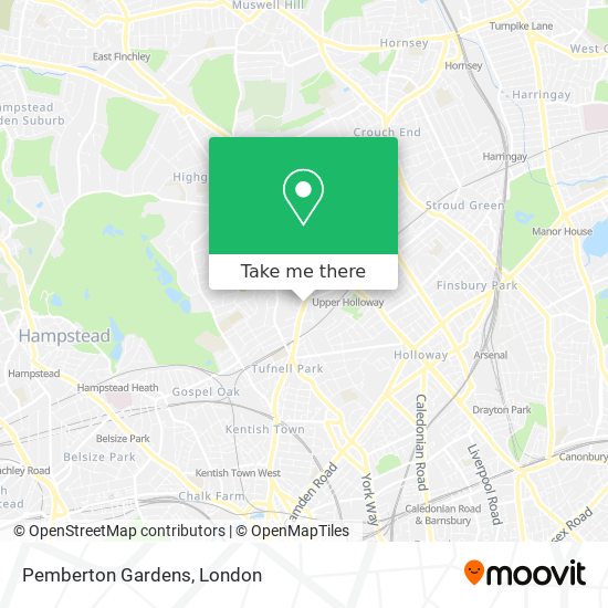 Pemberton Gardens map