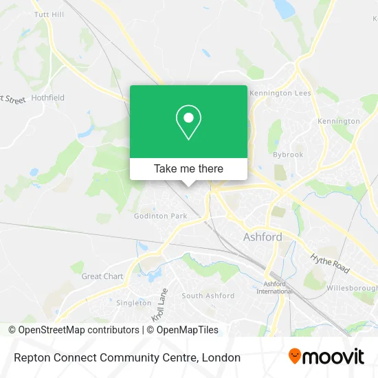 Repton Connect Community Centre map