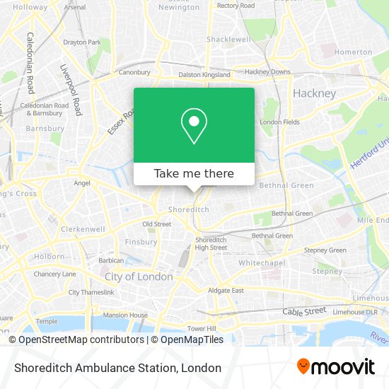 Shoreditch Ambulance Station map