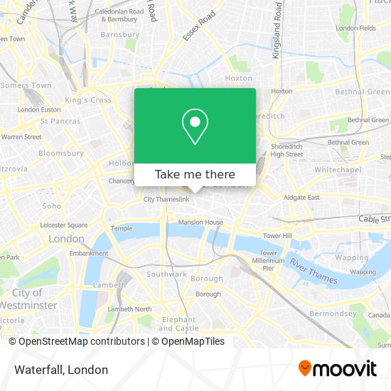 Waterfall map