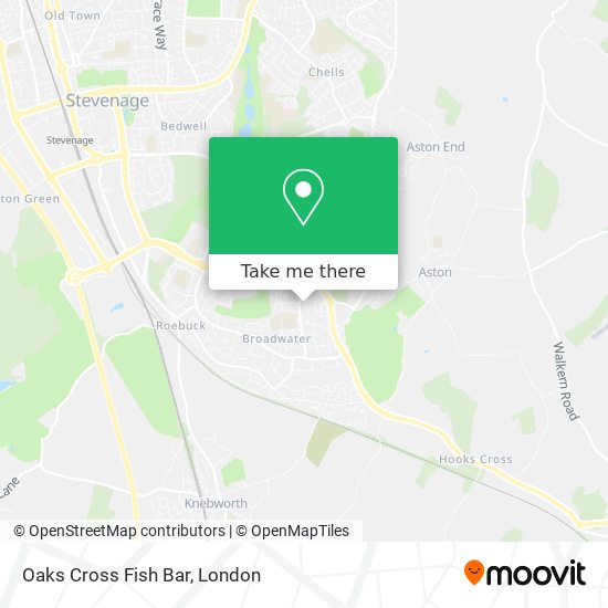 Oaks Cross Fish Bar map