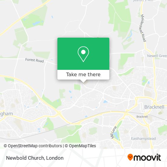 Newbold Church map