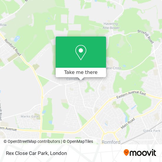 Rex Close Car Park map