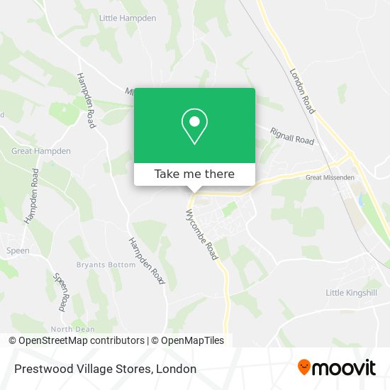 Prestwood Village Stores map